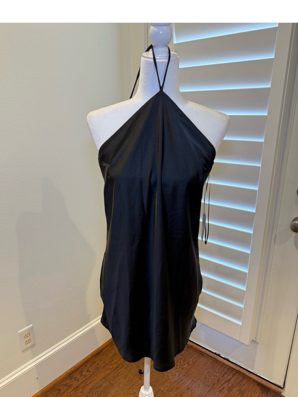 Show Me Your MuMu Black Halter Mini Dress - Sleek Evening Halter